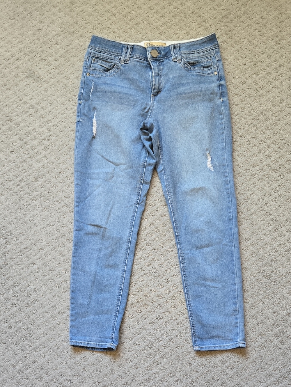 Democracy Light Blue Skinny Distressed Jeans
